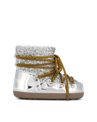 Женские серебряные зимние ботинки от Dsquared2