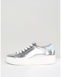 Женские серебряные кеды от Juicy Couture