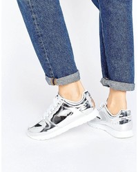 Женские серебряные кеды от Blink