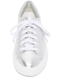 Женские серебряные кеды от Tory Burch