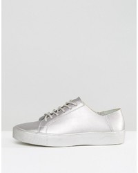 Женские серебряные кеды от Asos