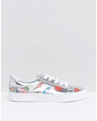 Женские серебряные кеды от Asos