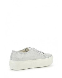 Женские серебряные кеды от GUESS