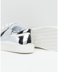 Женские серебряные кеды от Monki