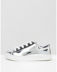 Женские серебряные кеды от Monki