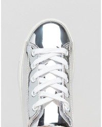 Женские серебряные кеды от Monki