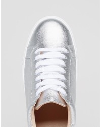 Женские серебряные кеды от Oasis