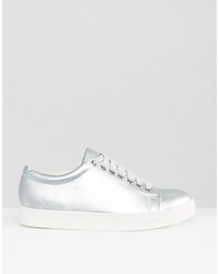 Женские серебряные кеды от Daisy Street