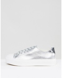 Женские серебряные кеды от Blink