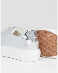 Женские серебряные кеды от Blink