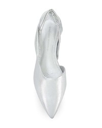 Серебряные кожаные балетки от Sigerson Morrison