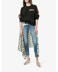 Серебряные кожаные балетки от Aquazzura