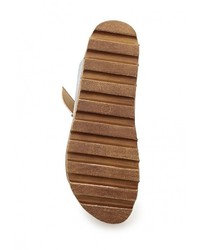 Женские серебряные кожаные босоножки от Damerose