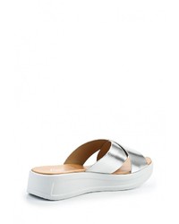 Женские серебряные кожаные босоножки от Martin Pescatore