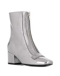 Серебряные кожаные ботильоны от Dorateymur