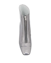 Серебряные кожаные ботильоны от Dorateymur