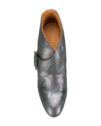 Серебряные кожаные ботильоны от Chie Mihara