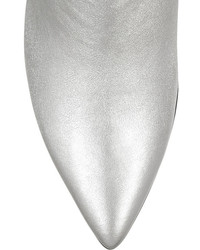 Серебряные кожаные ботильоны от Rupert Sanderson