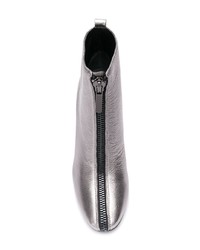 Серебряные кожаные ботильоны от Kendall & Kylie