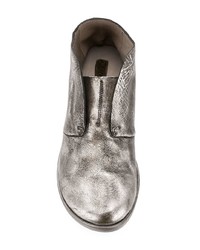 Серебряные кожаные ботильоны от Marsèll