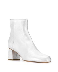 Серебряные кожаные ботильоны от RED Valentino