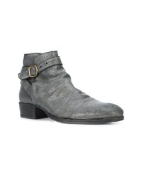 Мужские серебряные кожаные ботинки челси от Fiorentini+Baker