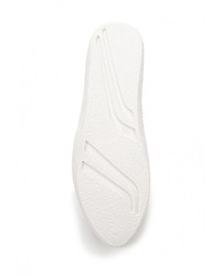 Женские серебряные кожаные кеды от Catisa