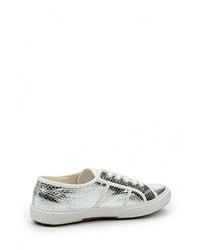 Женские серебряные кожаные кеды от Tamaris