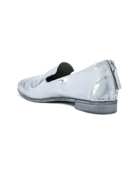 Женские серебряные кожаные лоферы от Marsèll