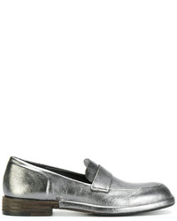 Женские серебряные кожаные лоферы от Roberto Del Carlo