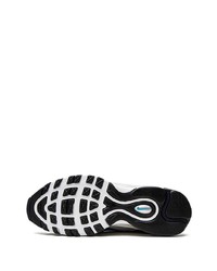 Мужские серебряные кожаные низкие кеды от Nike