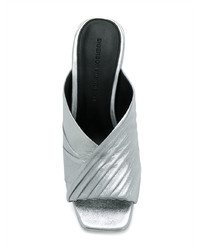Серебряные кожаные сабо от Sigerson Morrison
