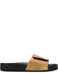 Мужские серебряные кожаные сандалии от Leather Crown
