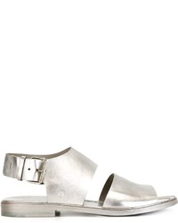 Мужские серебряные кожаные сандалии от Marsèll