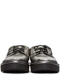 Женские серебряные кожаные туфли дерби от Marsèll Gomma