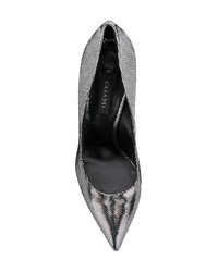 Серебряные кожаные туфли от Casadei