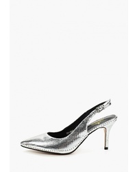 Серебряные кожаные туфли от Diora.rim