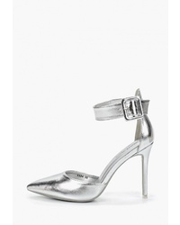 Серебряные кожаные туфли от Fiori&Spine