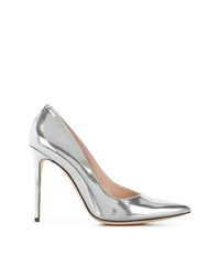 Серебряные кожаные туфли от Giorgio Armani