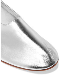 Серебряные кожаные туфли от Martiniano