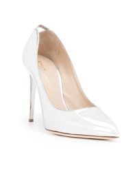 Серебряные кожаные туфли от Chloe Gosselin