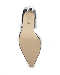 Серебряные кожаные туфли от Ideal