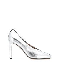 Серебряные кожаные туфли от L'Autre Chose