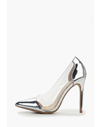 Серебряные кожаные туфли от Sergio Todzi