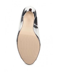 Серебряные кожаные туфли от Sweet Shoes