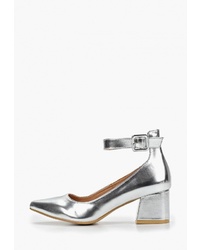 Серебряные кожаные туфли от Tulipano