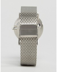 Мужские серебряные кожаные часы от Accurist