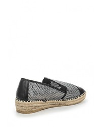 Женские серебряные кожаные эспадрильи от Tom &amp; Eva