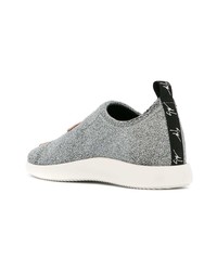 Женские серебряные кроссовки от Giuseppe Zanotti Design