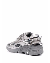 Мужские серебряные кроссовки от Raf Simons
